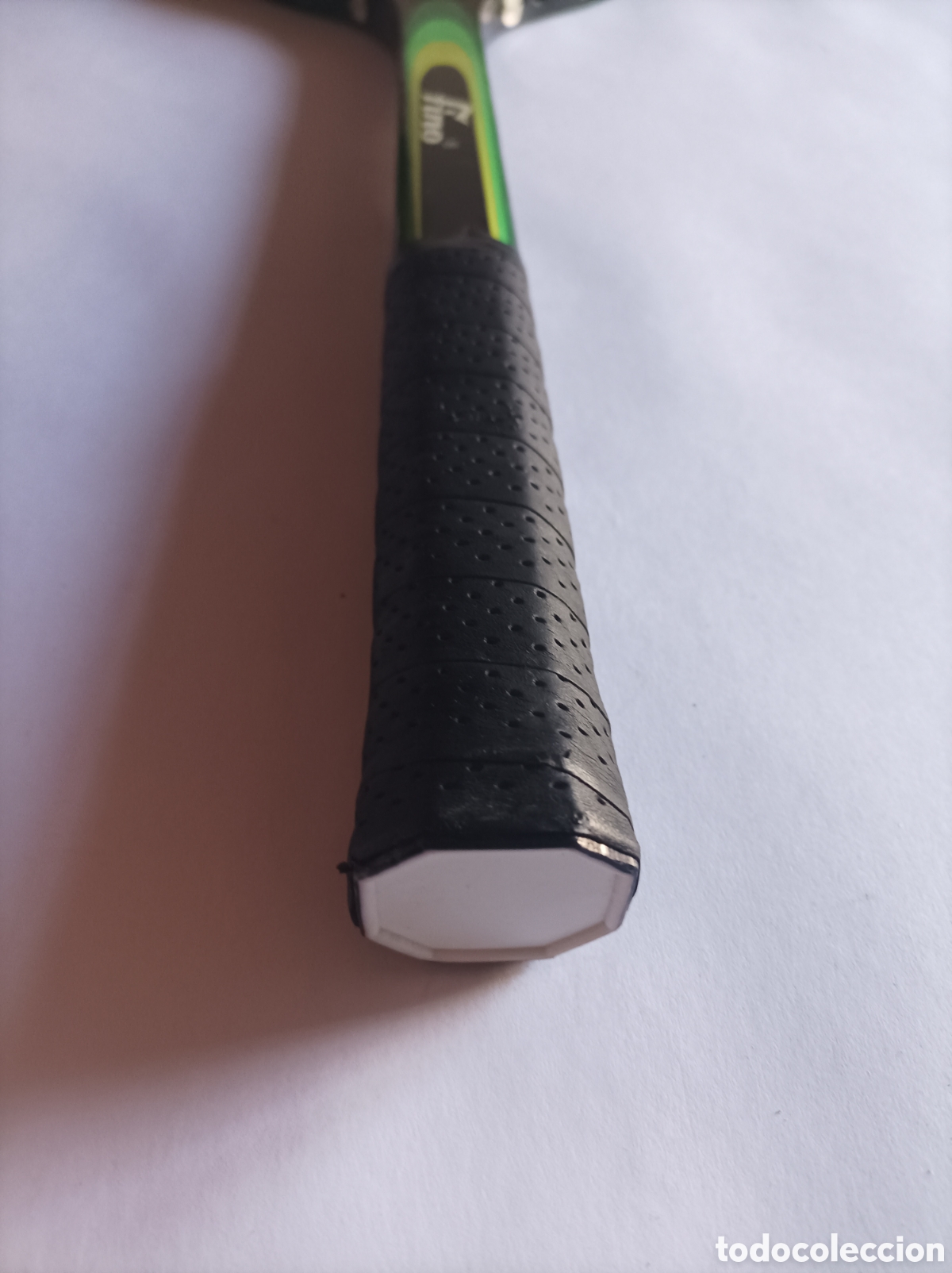 Coleccionismo deportivo: FINO COMBAT. RAQUETA DE MADERA. - Foto 7