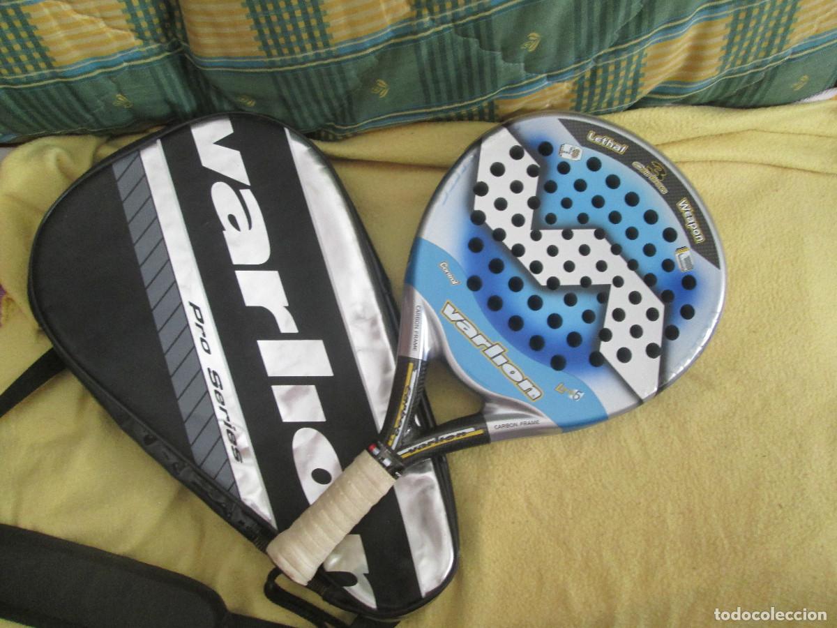 Coleccionismo deportivo: PALA DE PADDLE VARLION + FUNDA CARBON 3 - Foto 1