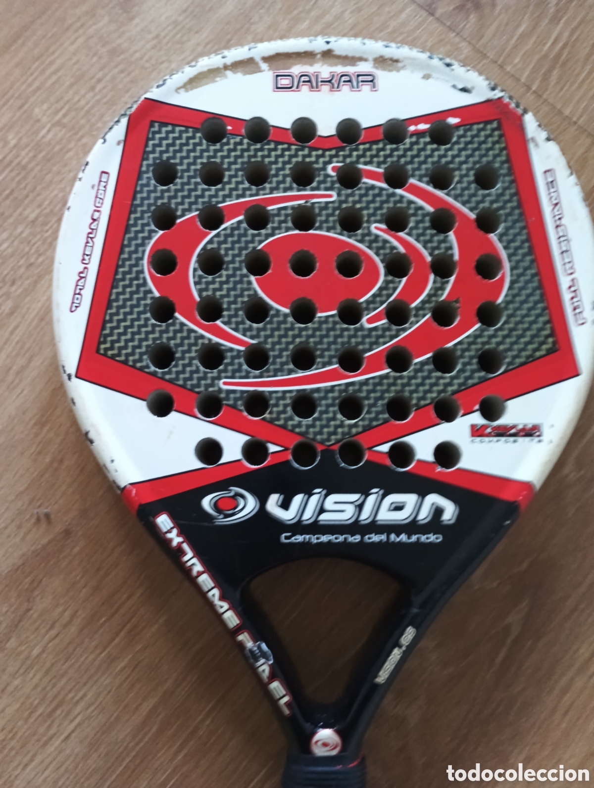 Coleccionismo deportivo: Pala de p&aacute;del vision - Foto 2