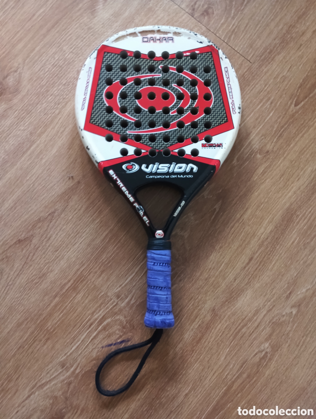 Coleccionismo deportivo: Pala de p&aacute;del vision - Foto 1