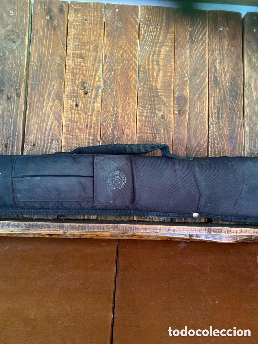 Coleccionismo deportivo: Funda flexible taco billar BCE - Foto 1