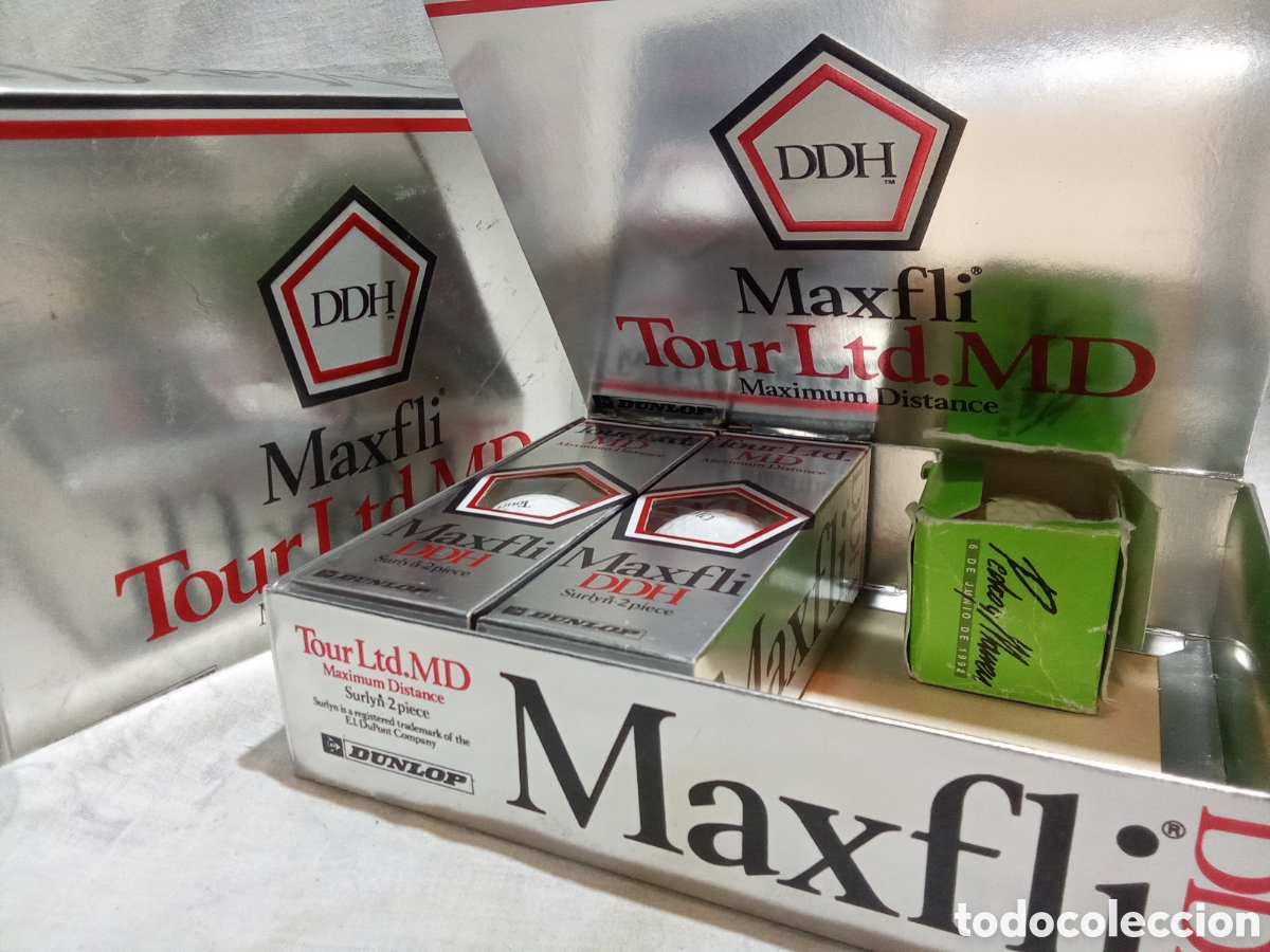 Coleccionismo deportivo: PELOTAS DE GOLF MAXFLI EN CAJA - Foto 1