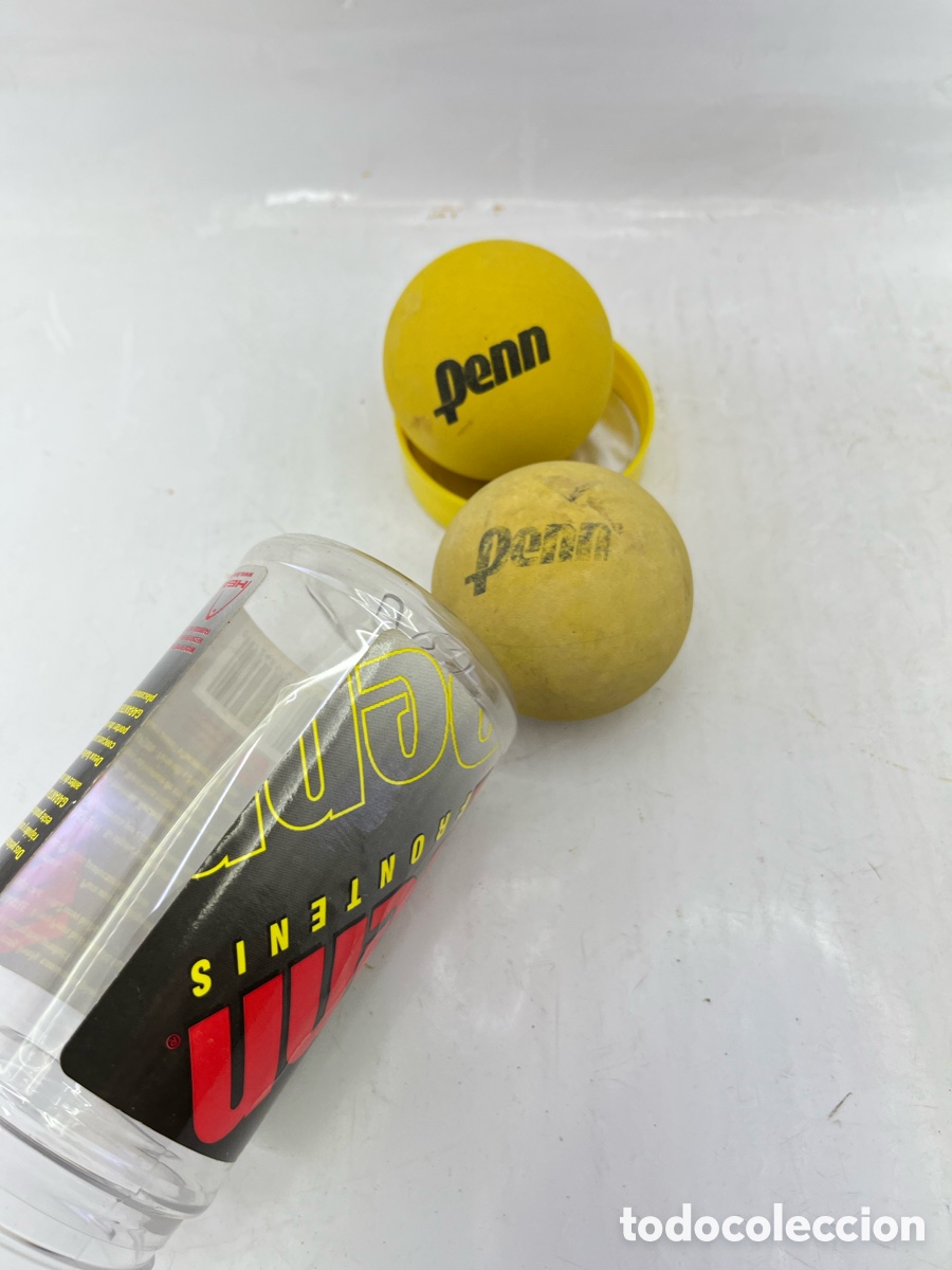 Coleccionismo deportivo: 2 botes de pelotas usadas de frontenis - Foto 4