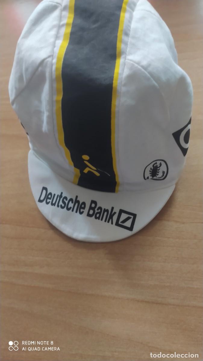 Coleccionismo deportivo: GORRA CICLISMO ONCE DEUTSCHE BANK - Foto 2