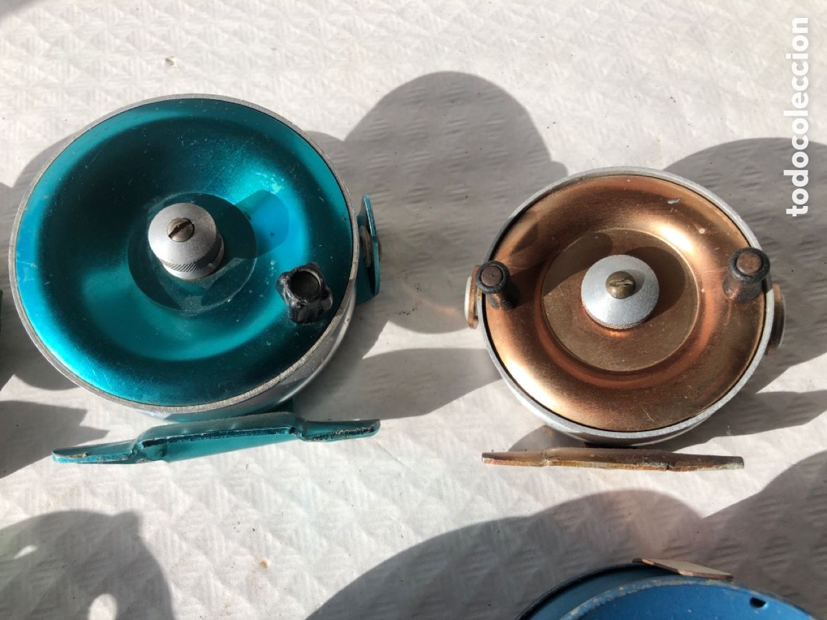 Coleccionismo deportivo: Antiguos carretes de pesca 2 - Foto 3