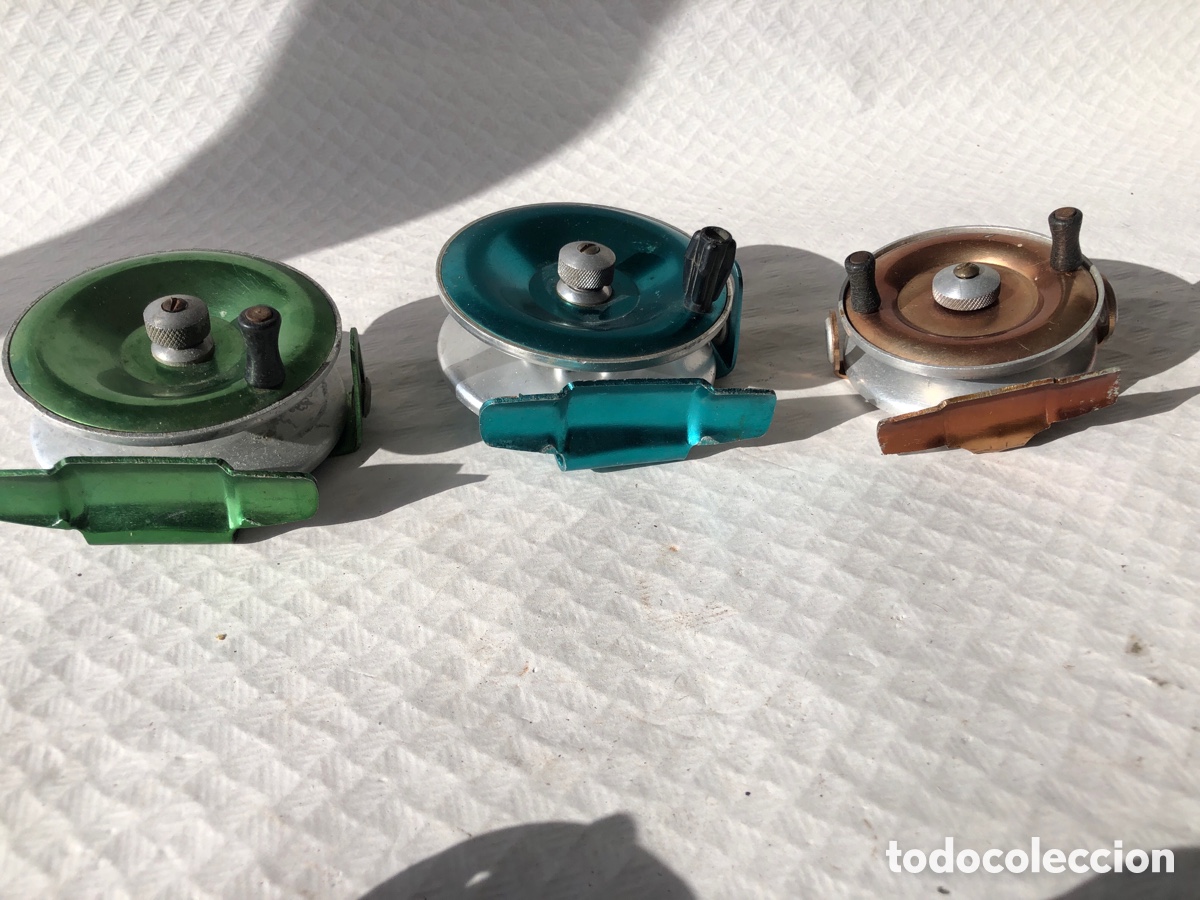 Coleccionismo deportivo: Antiguos carretes de pesca 2 - Foto 6