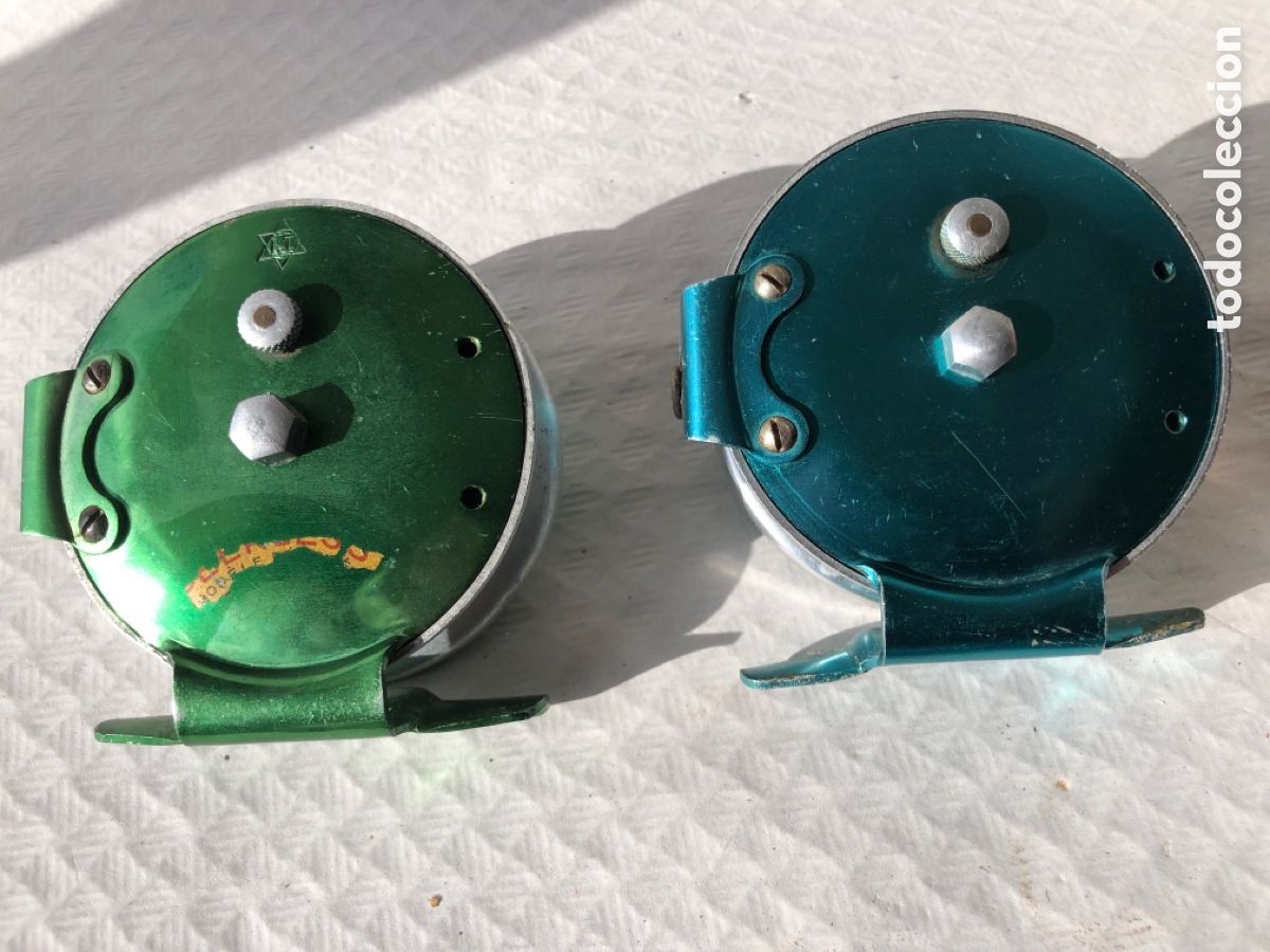 Coleccionismo deportivo: Antiguos carretes de pesca 2 - Foto 11