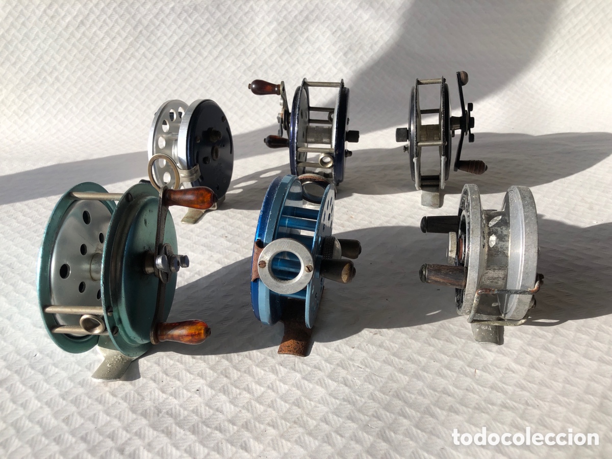 Coleccionismo deportivo: Antiguos carretes de pesca 2 - Foto 13