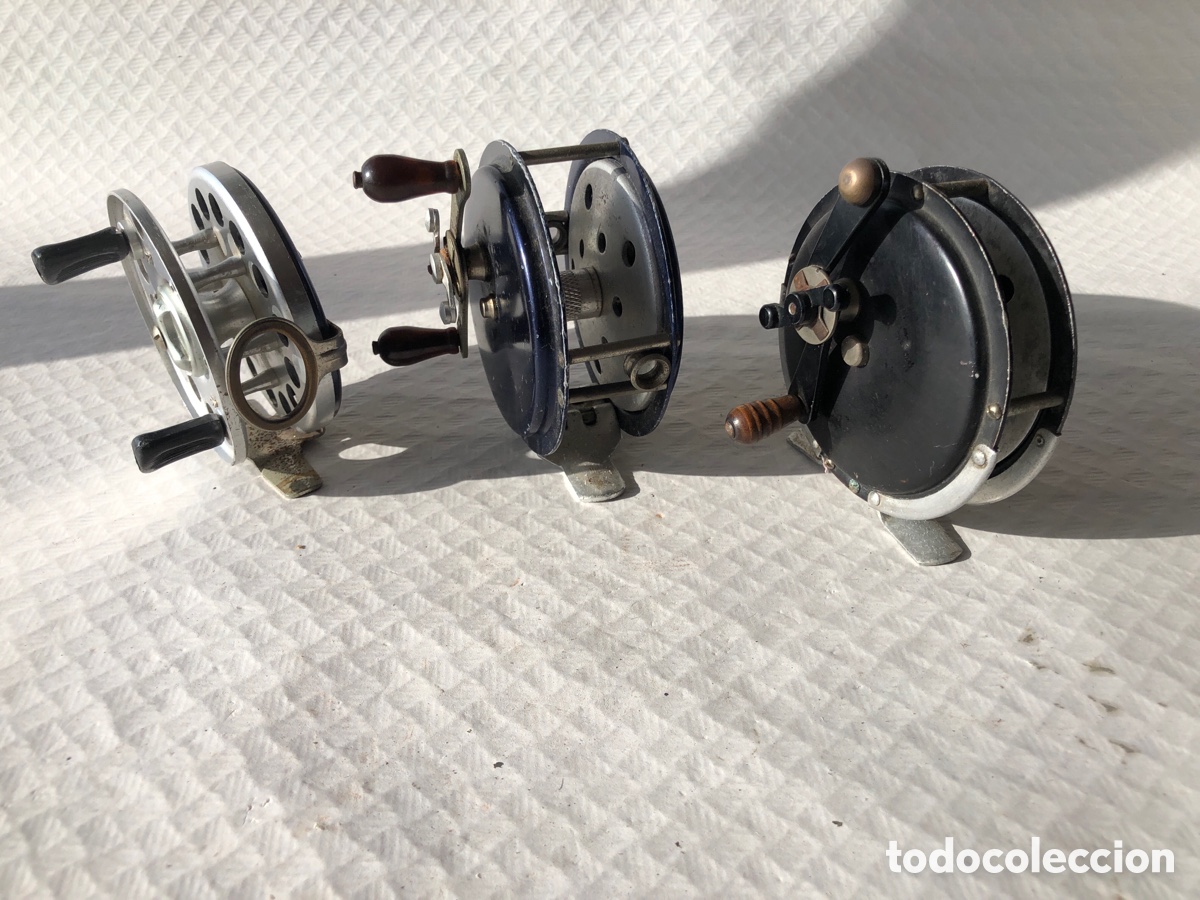Coleccionismo deportivo: Antiguos carretes de pesca 2 - Foto 16