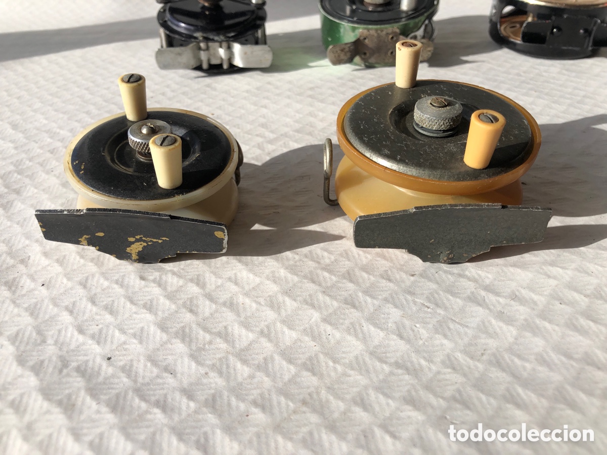 Coleccionismo deportivo: Antiguos carretes pesca 3 - Foto 8