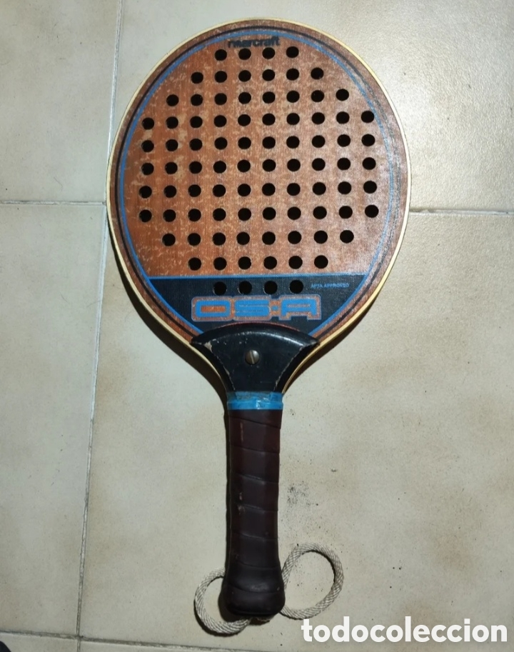 Sammelleidenschaft Sport: Pala p&aacute;del vintage, muy antigua