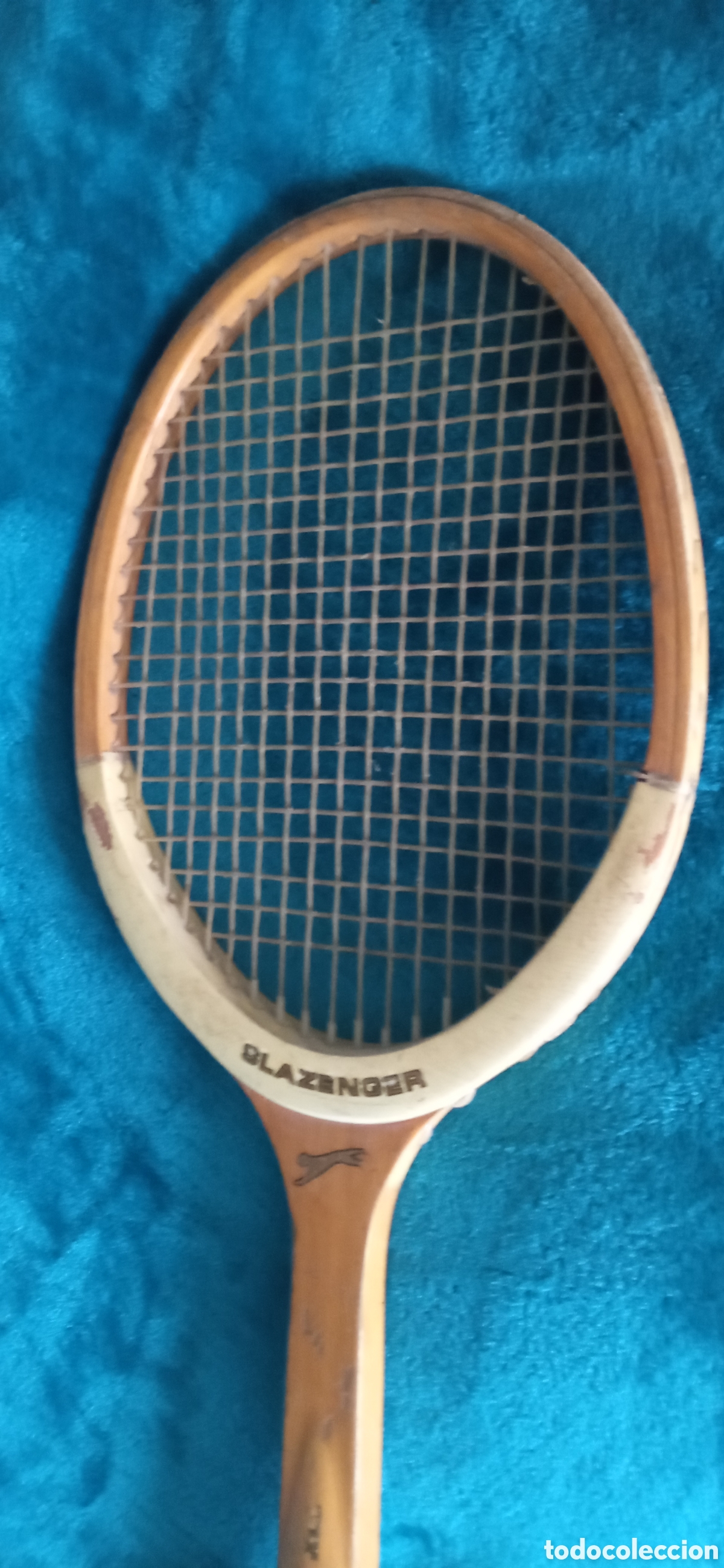 Coleccionismo deportivo: Raqueta de madera Slazenger - Foto 3