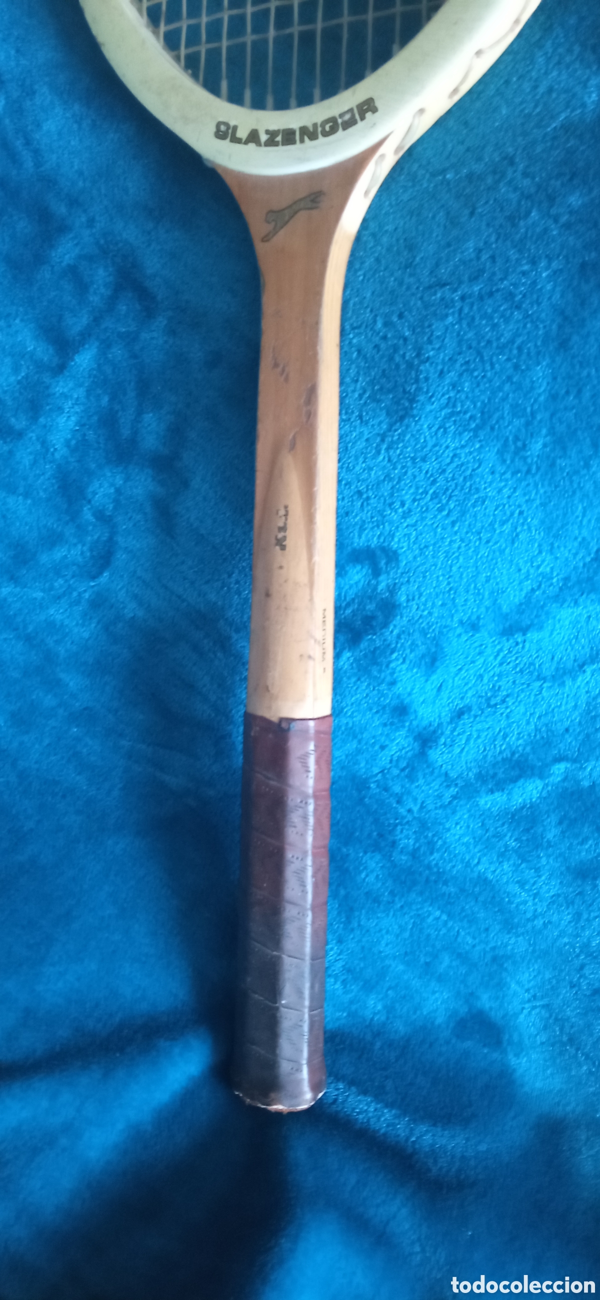 Coleccionismo deportivo: Raqueta de madera Slazenger - Foto 4