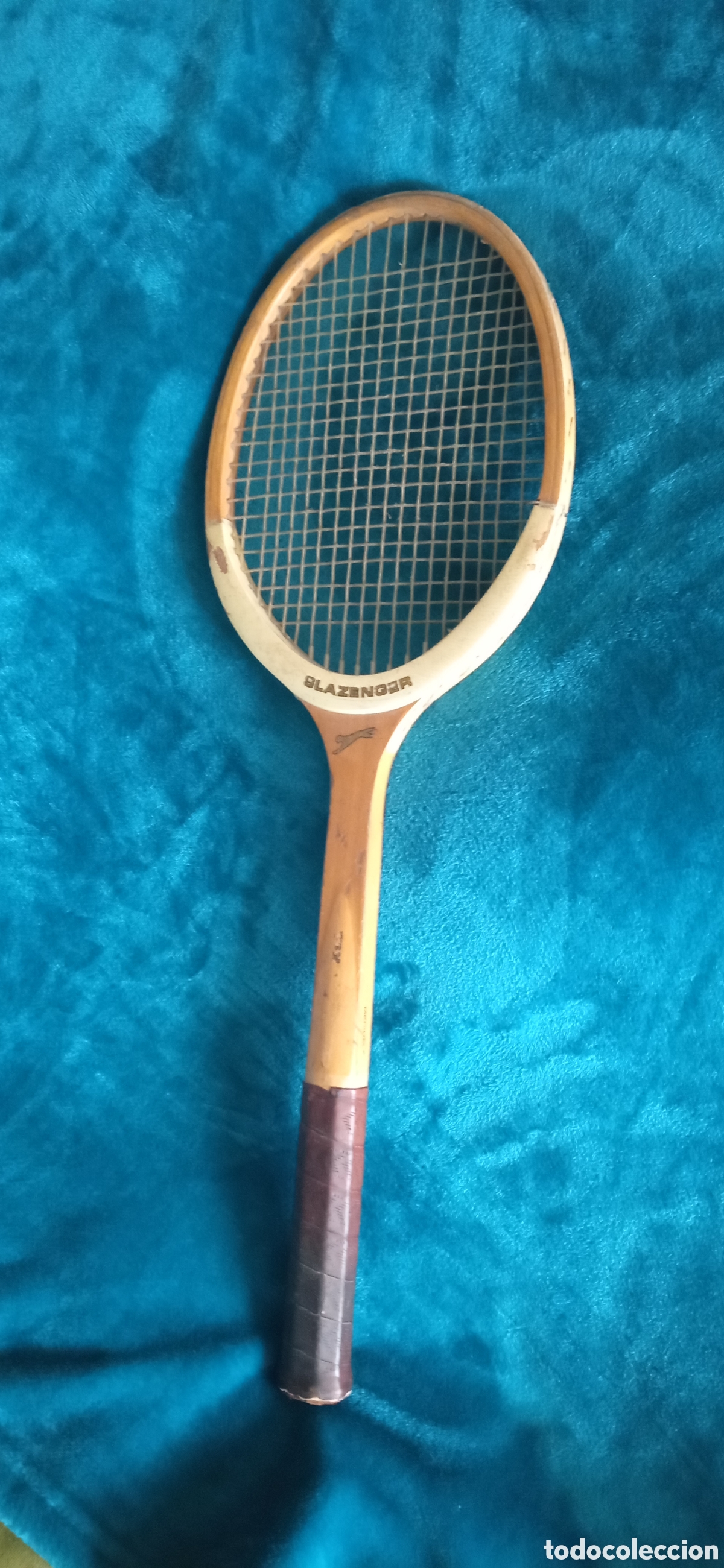 Coleccionismo deportivo: Raqueta de madera Slazenger - Foto 2