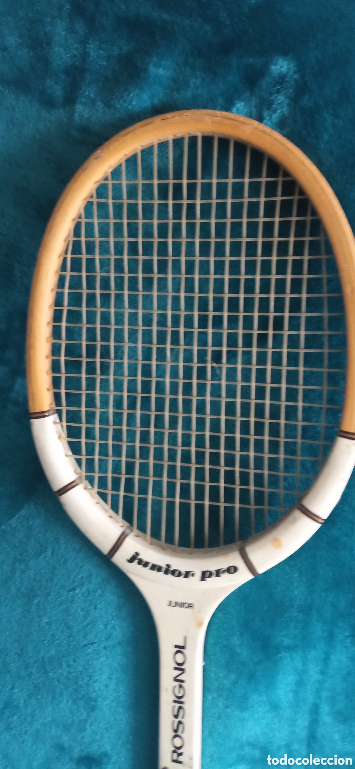 Coleccionismo deportivo: Raqueta tenis madera Rossignol - Foto 2