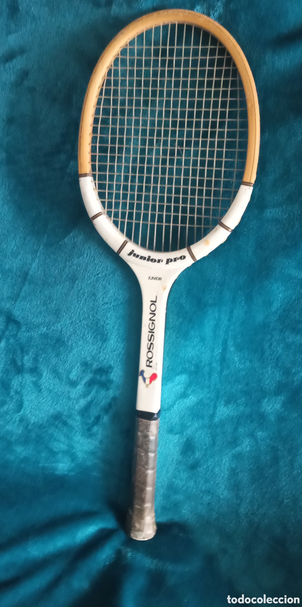 Coleccionismo deportivo: Raqueta tenis madera Rossignol - Foto 1