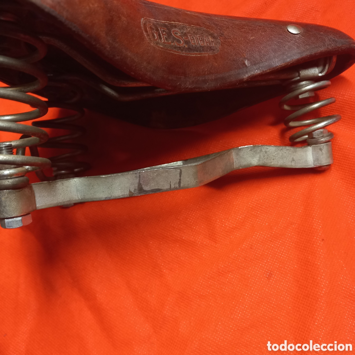 Coleccionismo deportivo: ANTIGUO SILLIN DE BICICLETA GES EIBAR - Foto 12