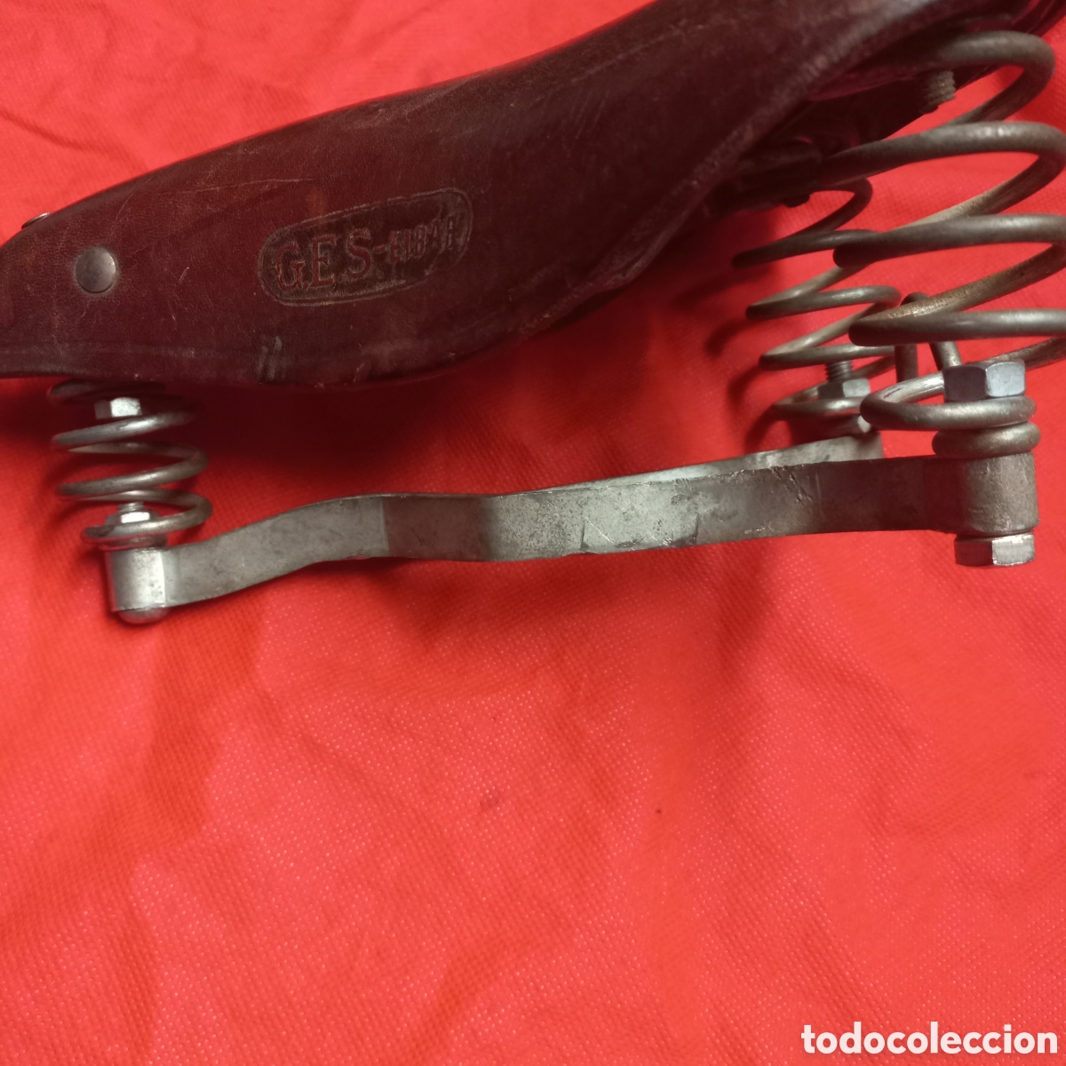 Coleccionismo deportivo: ANTIGUO SILLIN DE BICICLETA GES EIBAR - Foto 13