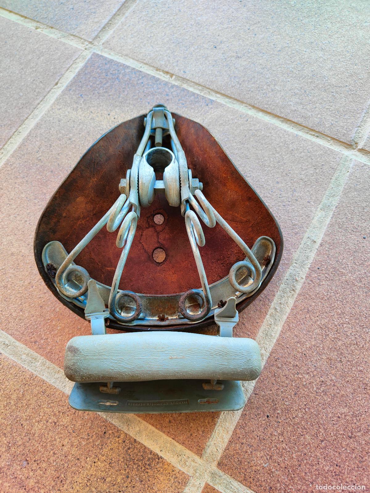 Coleccionismo deportivo: Asiento, sill&iacute;n antiguo bicicleta - Foto 2
