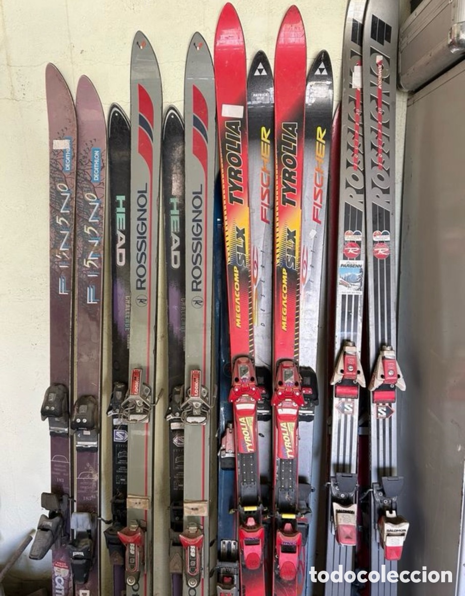 Coleccionismo deportivo: Lote ski y botas Salom&oacute;n y varias marcas - Foto 2