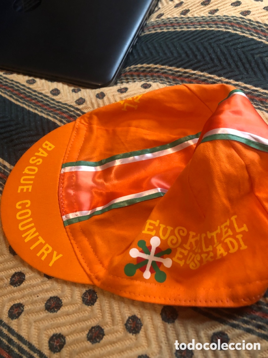 Coleccionismo deportivo: Gorra ciclista Euskaltel. Oficial. Algod&oacute;n - Foto 4