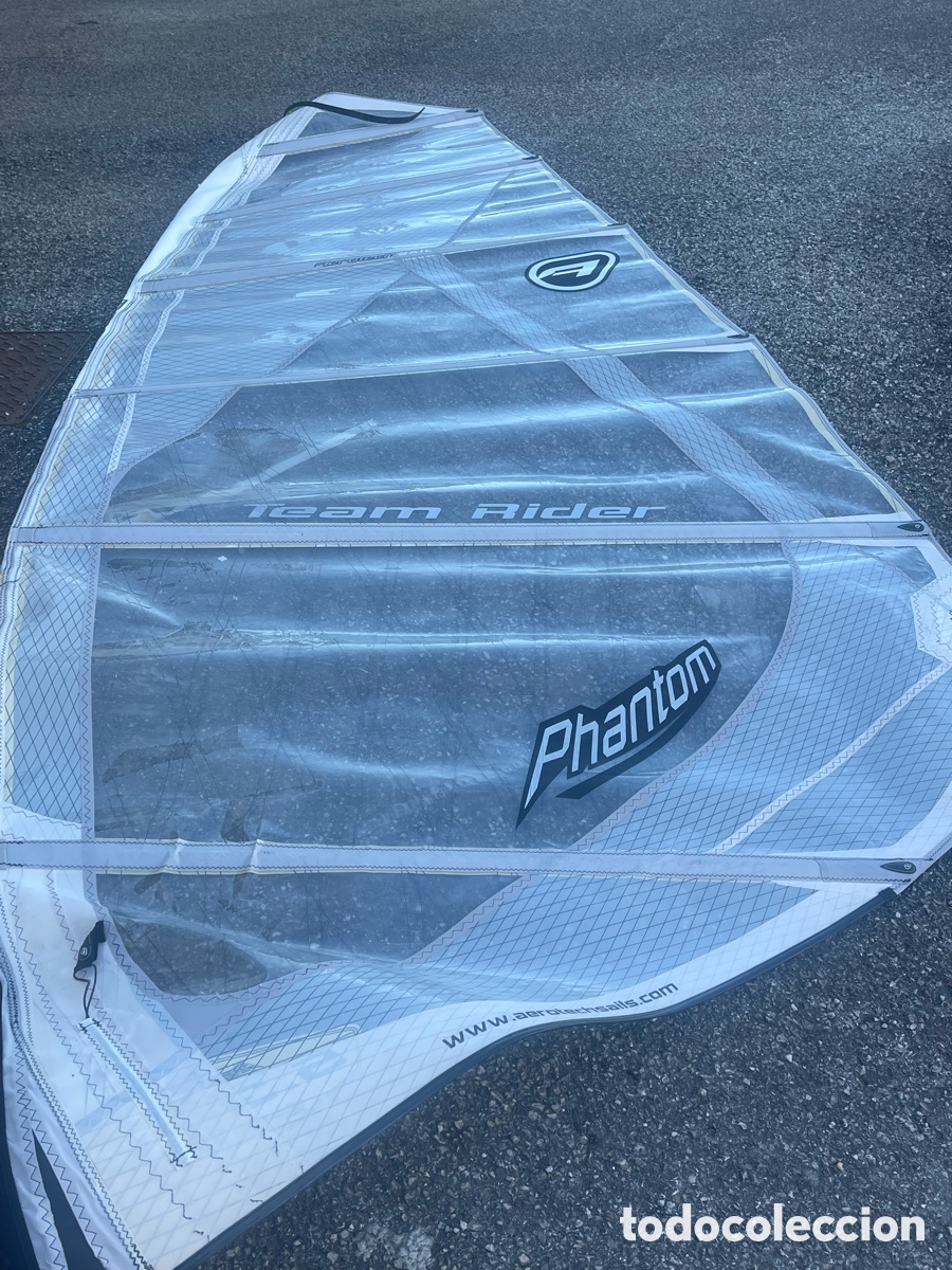 Coleccionismo deportivo: Vela windsurf Phantom Team Rider 5.3 - Foto 2