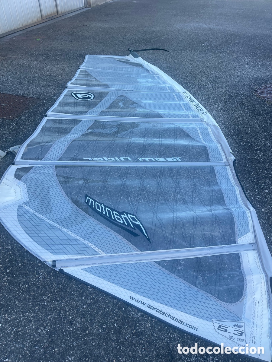 Coleccionismo deportivo: Vela windsurf Phantom Team Rider 5.3 - Foto 1