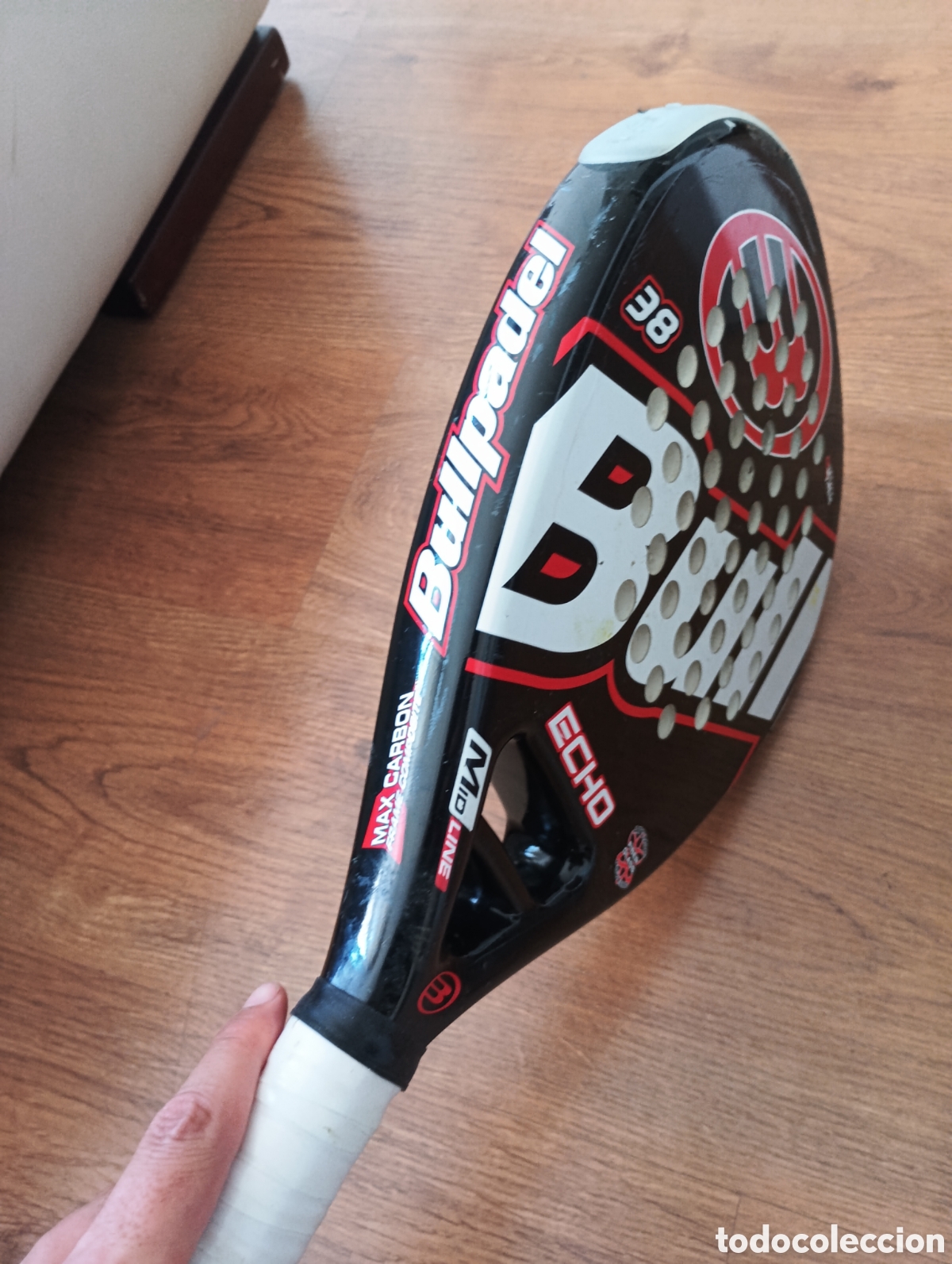 Coleccionismo deportivo: Pala bullpadel echo 38 mm - Foto 5