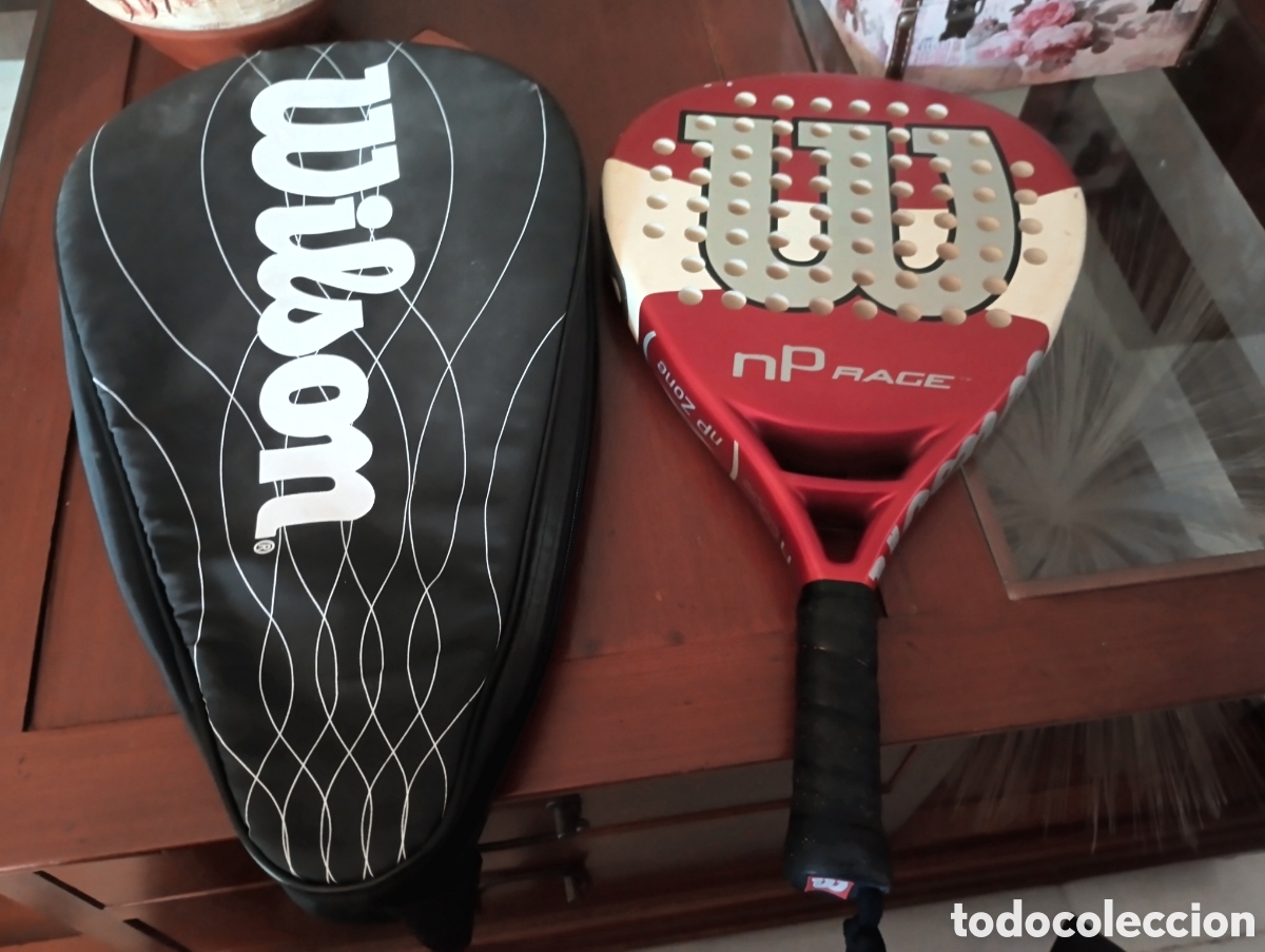 Coleccionismo deportivo: Pala p&aacute;del Wilson nP Race - Foto 1