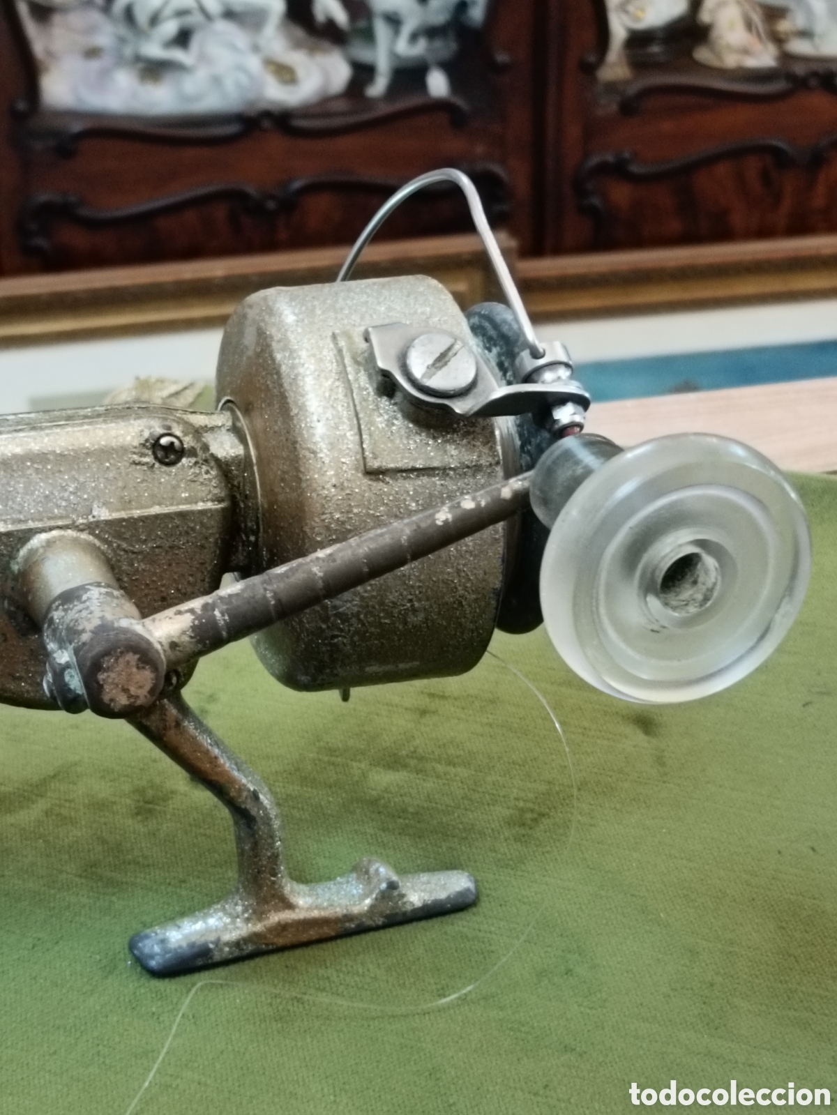 Coleccionismo deportivo: ANTIGUO CARRETE DE PESCA. - Foto 13