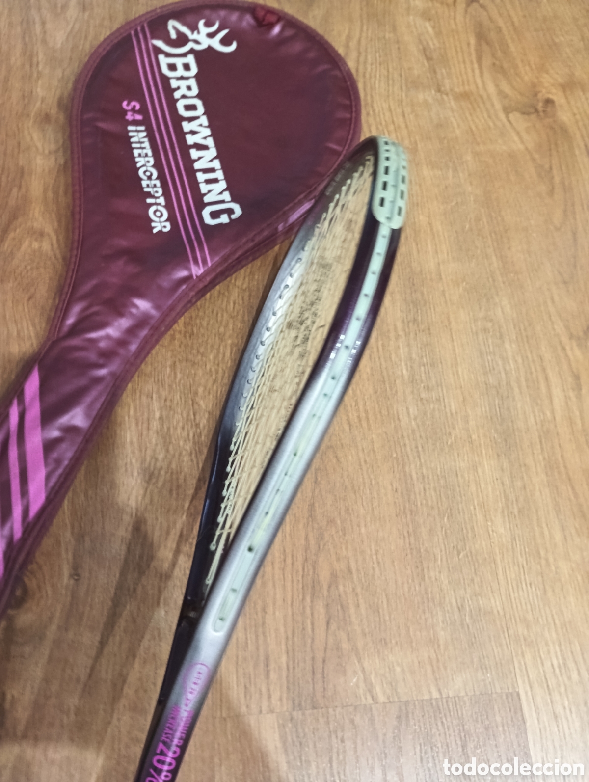 Coleccionismo deportivo: Raqueta Squash Browning S4 Interceptor - Foto 3