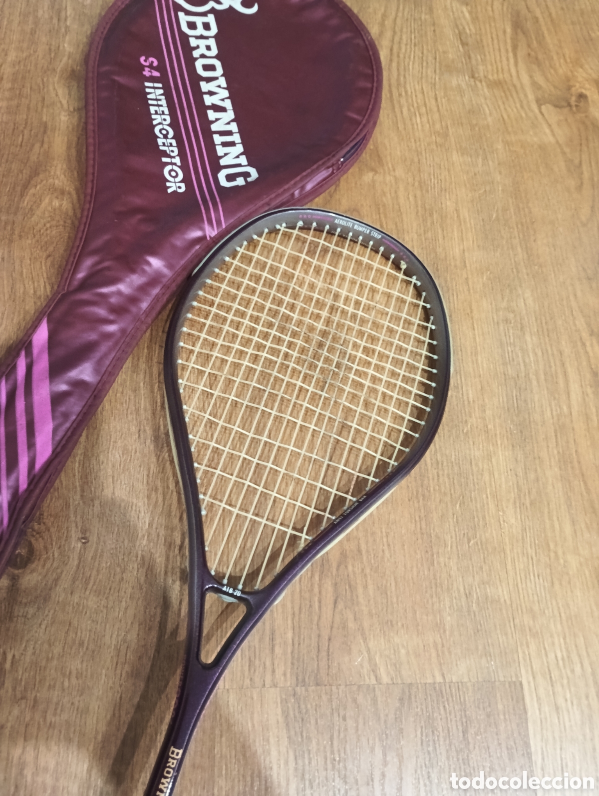 Coleccionismo deportivo: Raqueta Squash Browning S4 Interceptor - Foto 4
