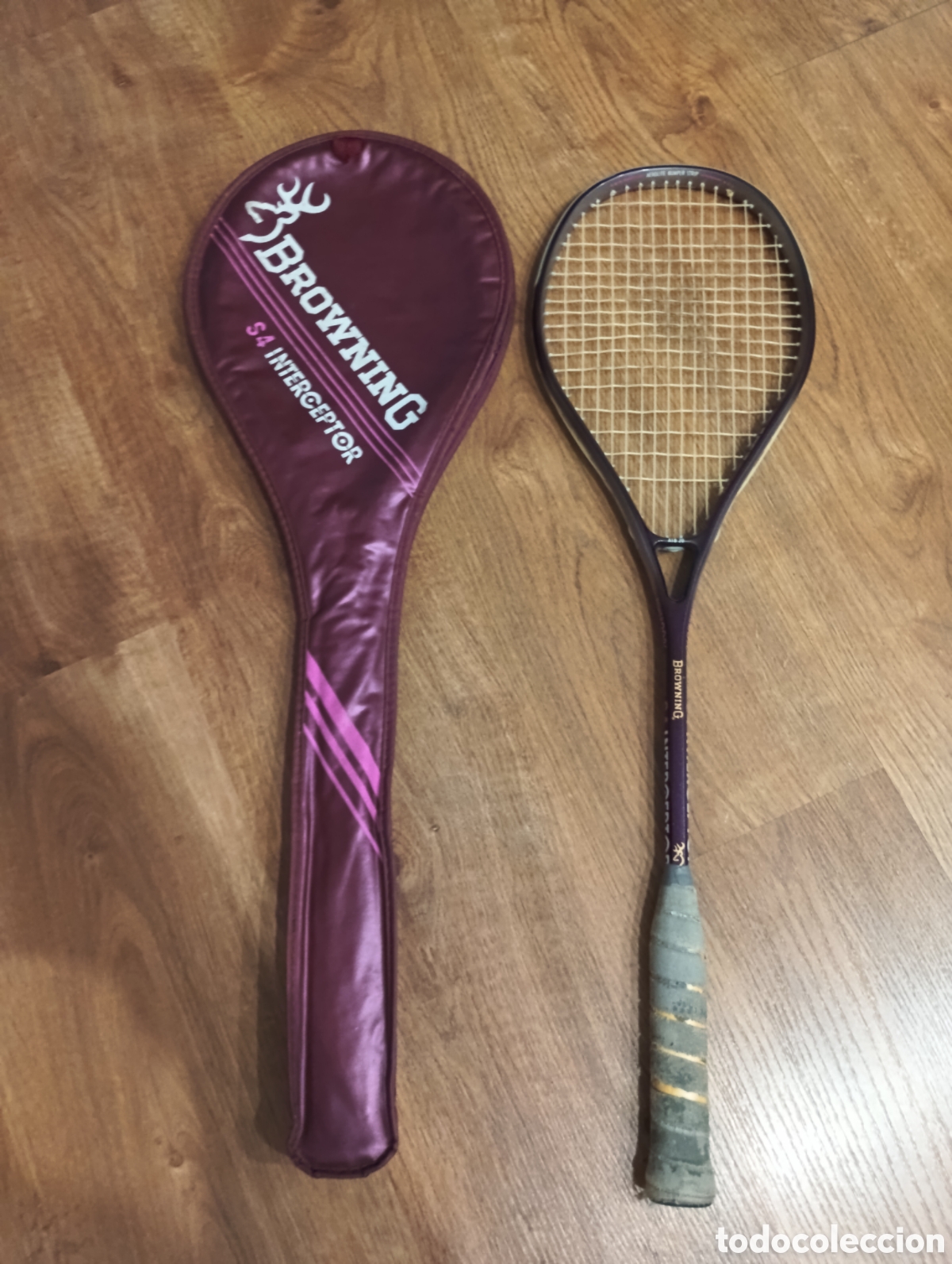 Coleccionismo deportivo: Raqueta Squash Browning S4 Interceptor - Foto 1