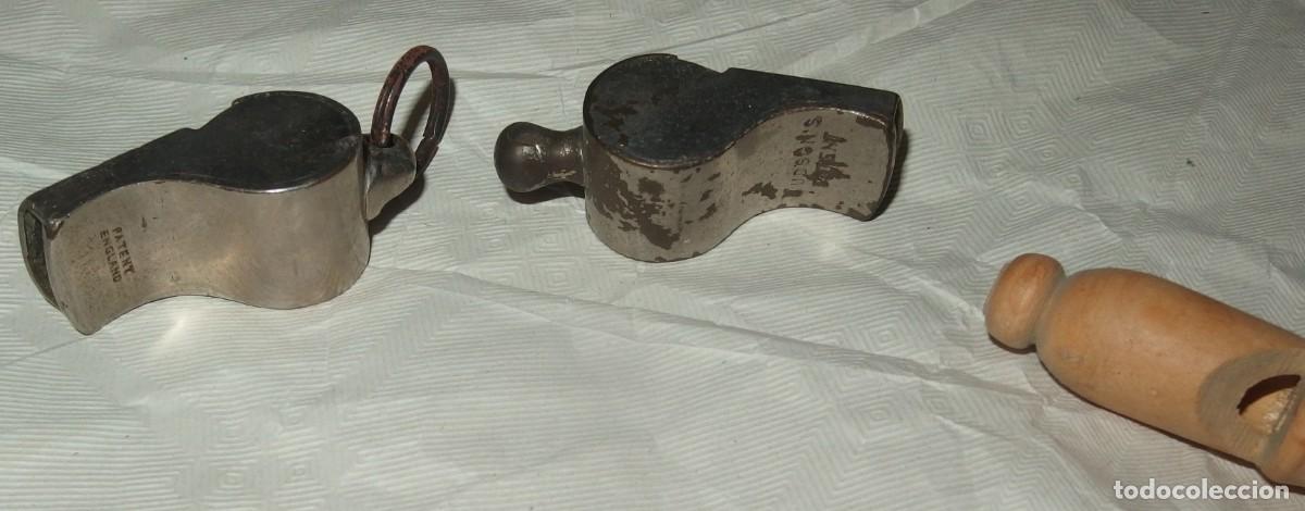 Coleccionismo deportivo: 3 SILBATOS,THE ACME THUNDERER,ENGLAND - Foto 2