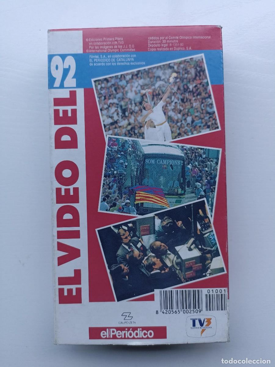 Coleccionismo deportivo: El video del 92, documental deportes en vhs - Foto 2