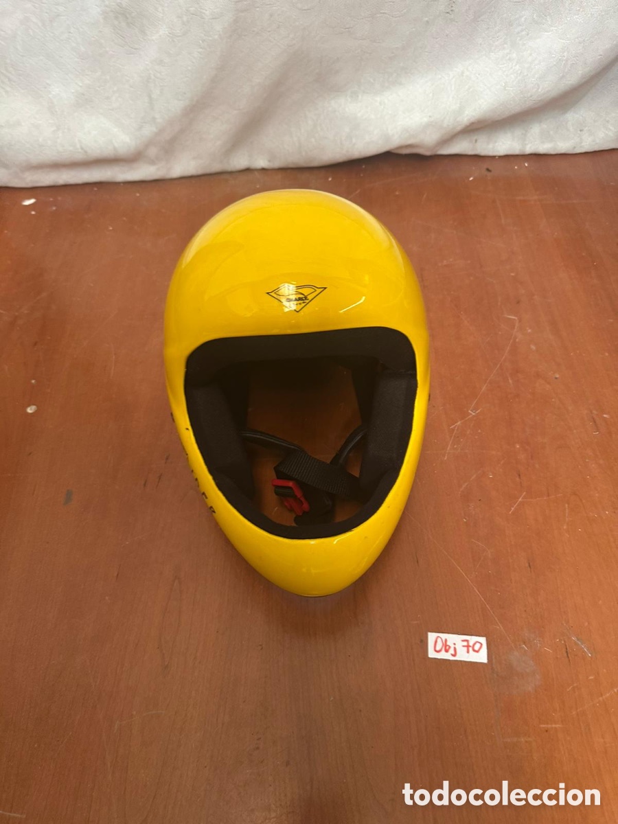 Coleccionismo deportivo: Casco de parapente amarillo - Foto 2
