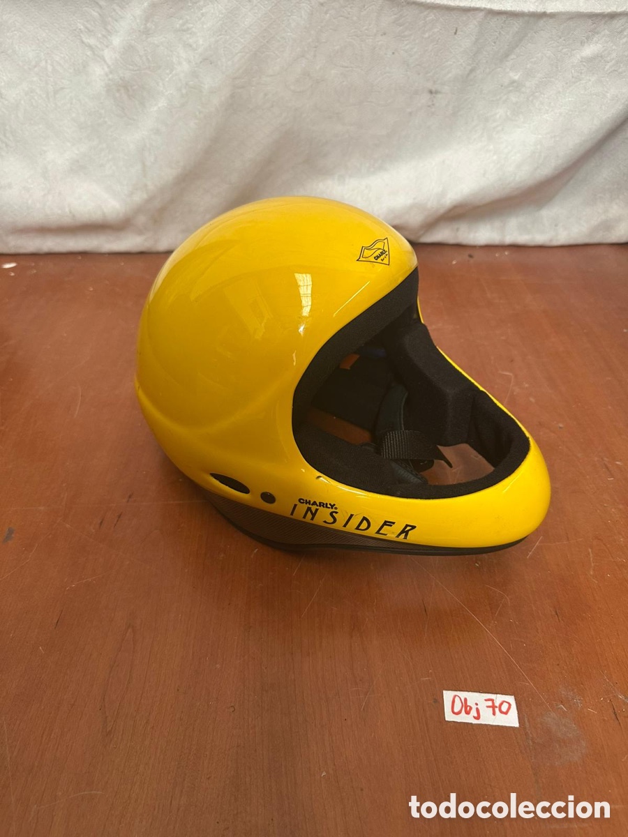 Coleccionismo deportivo: Casco de parapente amarillo - Foto 4