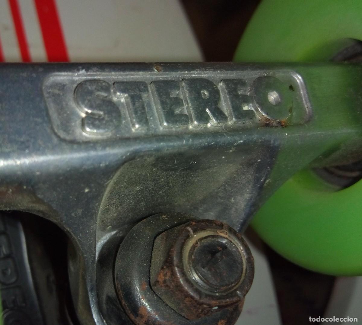 Coleccionismo deportivo: Stereo skateboards mini cruiser de madera - Foto 3