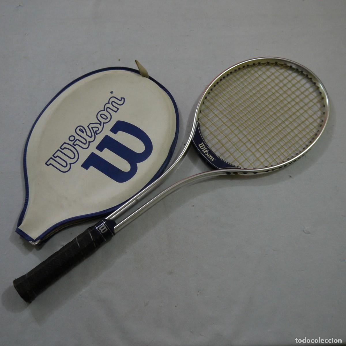 Coleccionismo deportivo: RAQUETA DE SQUASH WILSON DE ALUMINIO CON FUNDA - Foto 1