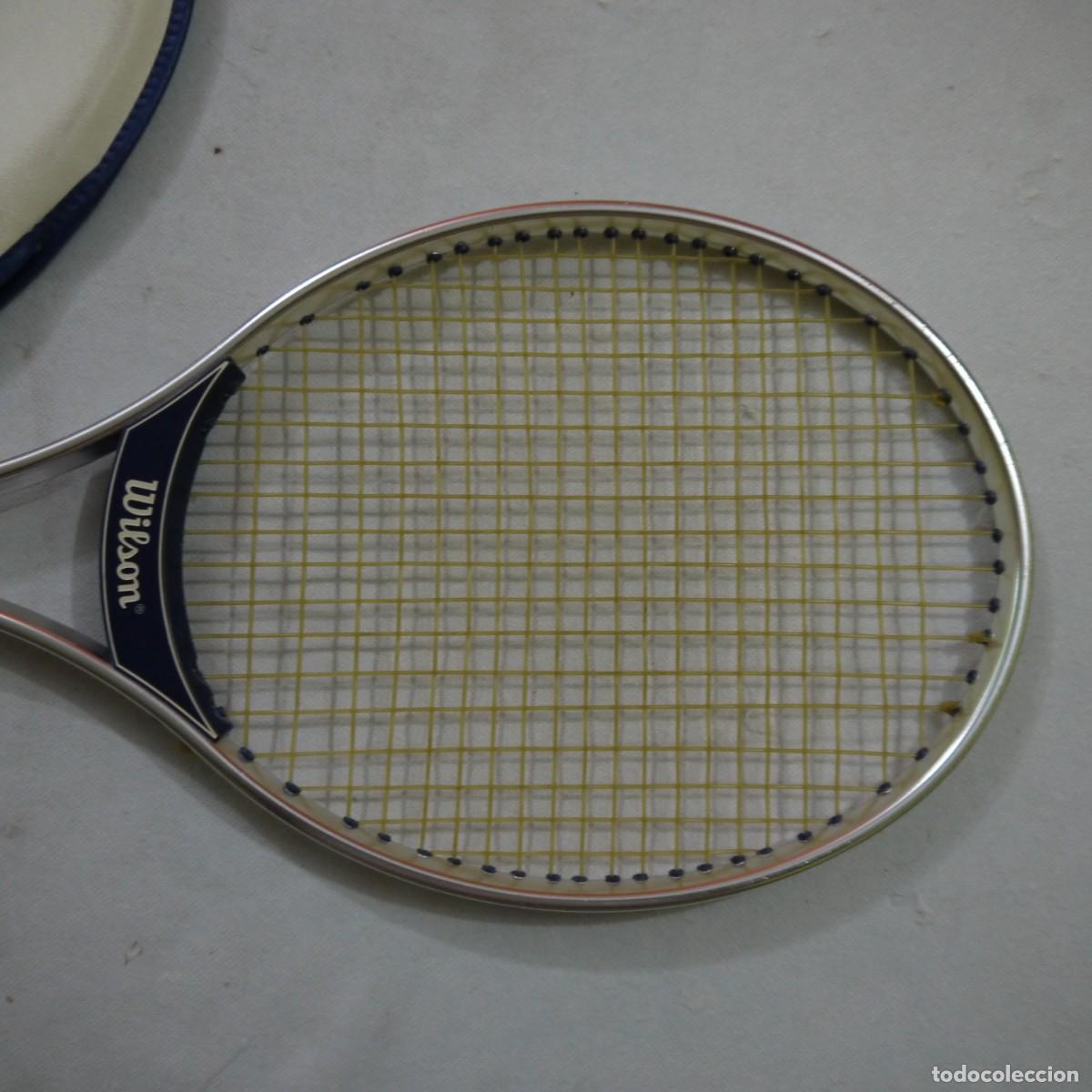 Coleccionismo deportivo: RAQUETA DE SQUASH WILSON DE ALUMINIO CON FUNDA - Foto 2