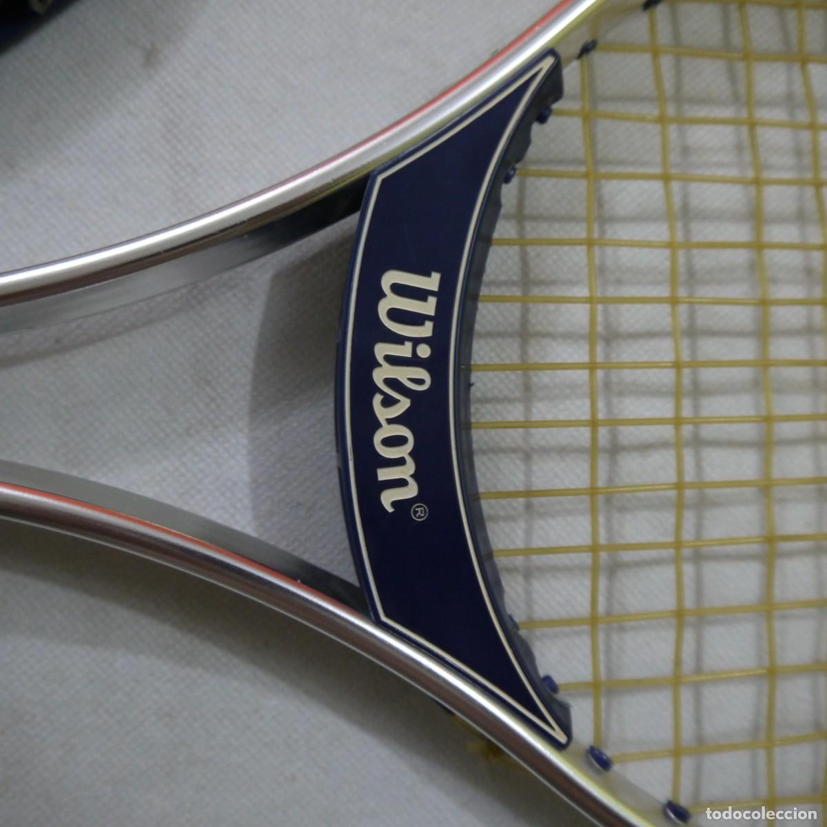 Coleccionismo deportivo: RAQUETA DE SQUASH WILSON DE ALUMINIO CON FUNDA - Foto 3