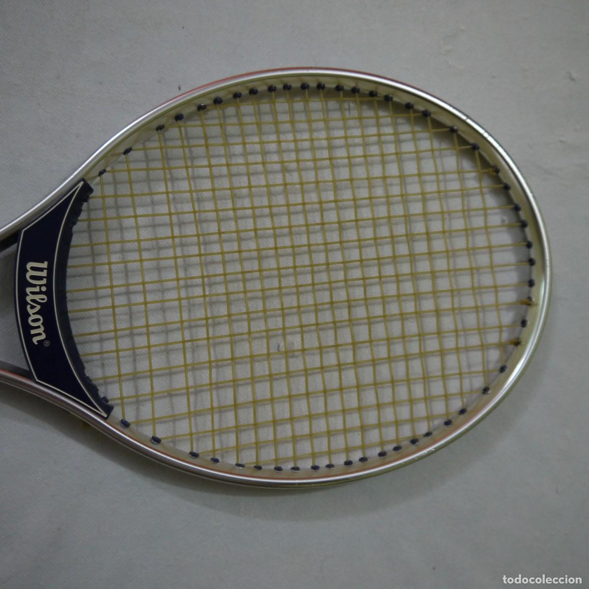 Coleccionismo deportivo: RAQUETA DE SQUASH WILSON DE ALUMINIO CON FUNDA - Foto 7