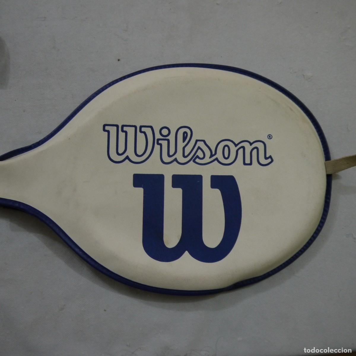 Coleccionismo deportivo: RAQUETA DE SQUASH WILSON DE ALUMINIO CON FUNDA - Foto 11