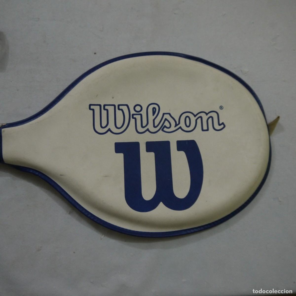 Coleccionismo deportivo: RAQUETA DE SQUASH WILSON DE ALUMINIO CON FUNDA - Foto 12