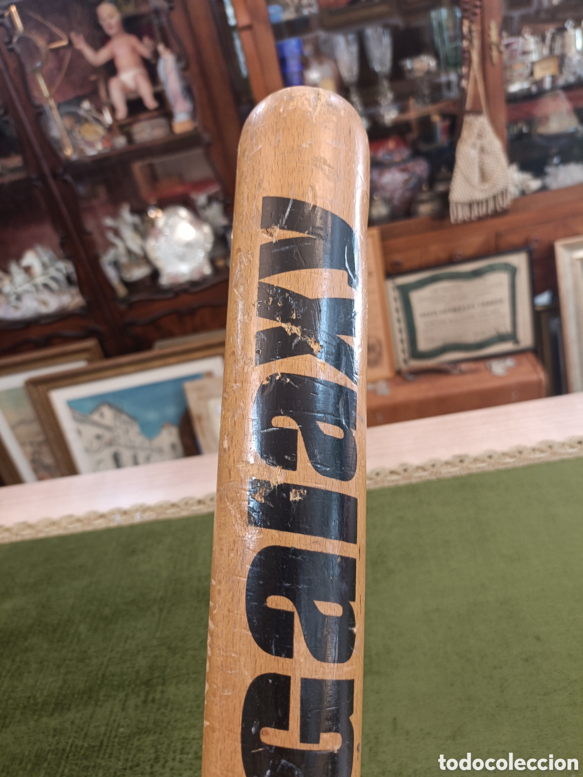 Coleccionismo deportivo: Bate de b&eacute;isbol de madera.&nbsp;GALAXY - Foto 6