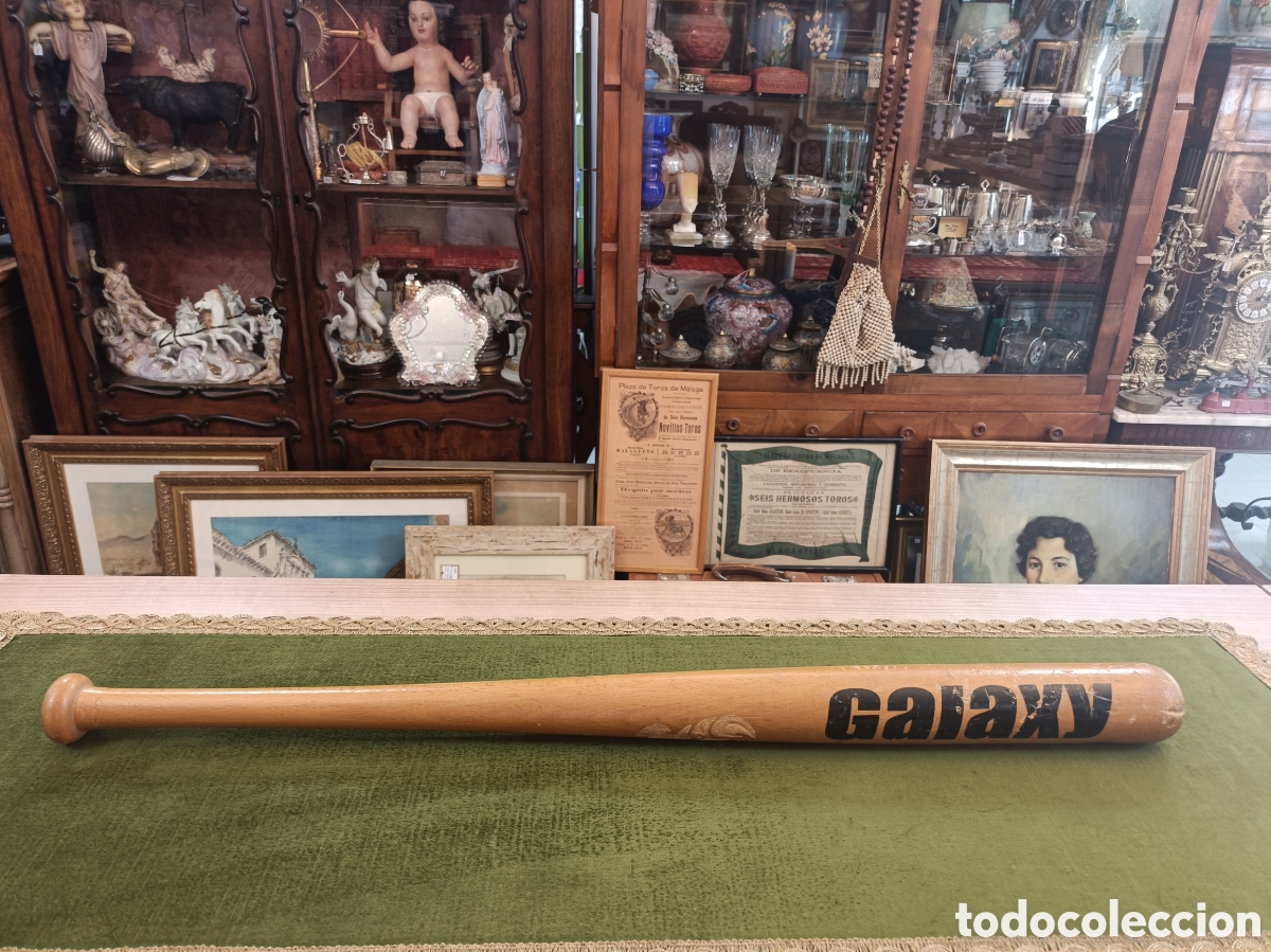 Coleccionismo deportivo: Bate de b&eacute;isbol de madera.&nbsp;GALAXY - Foto 1