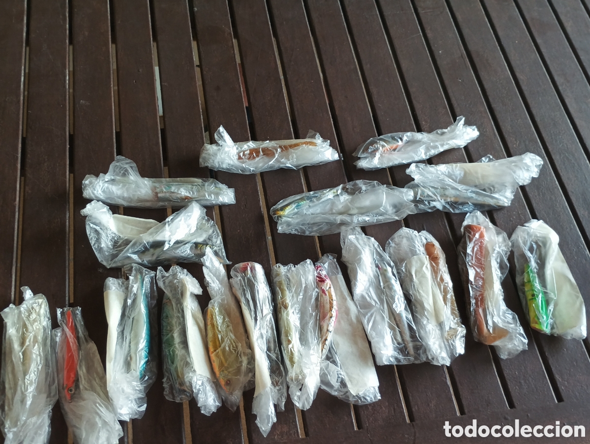Coleccionismo deportivo: 19 se&ntilde;uelos de pesca surtidos - Foto 1