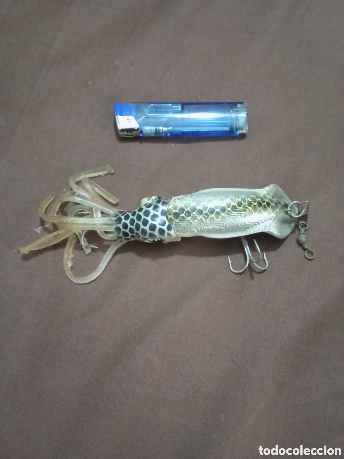 Coleccionismo deportivo: RAPALA DE PESCA DE CALAMAR GRANDE - Foto 2