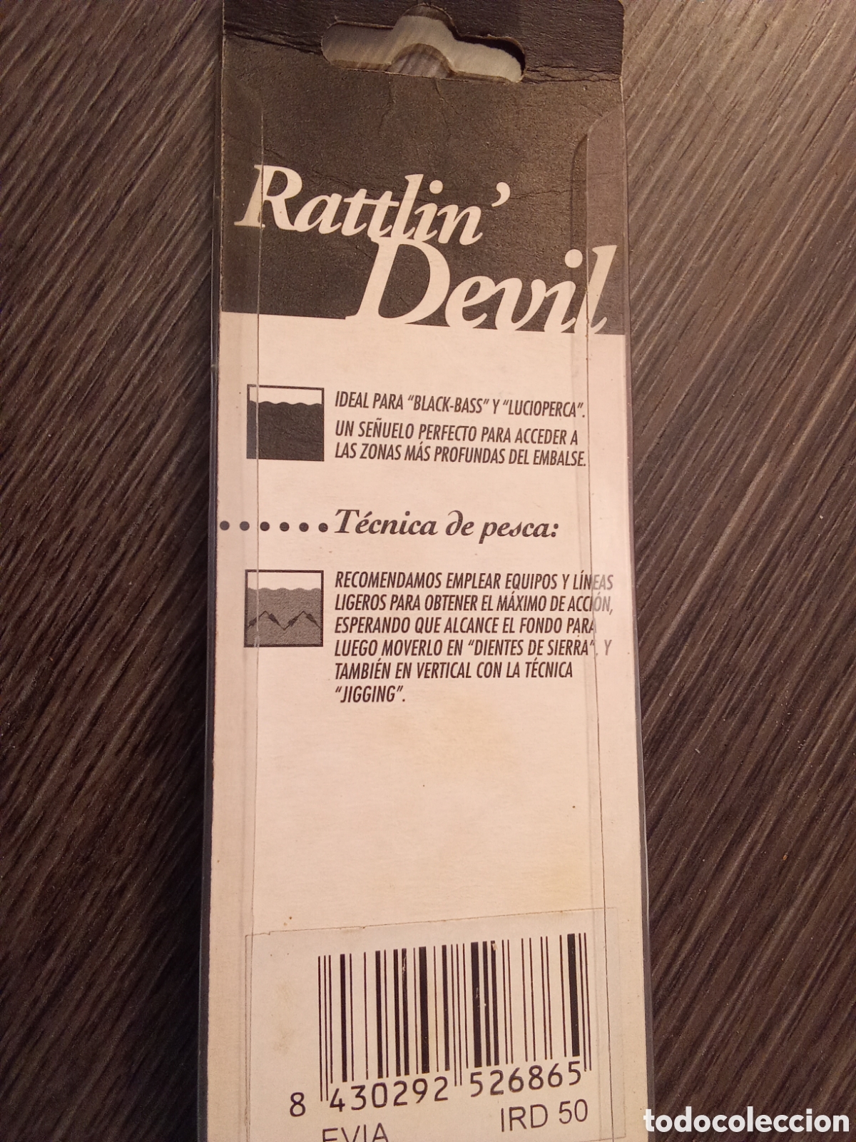 Coleccionismo deportivo: RAPALA BLACK BASS RIO - Foto 2
