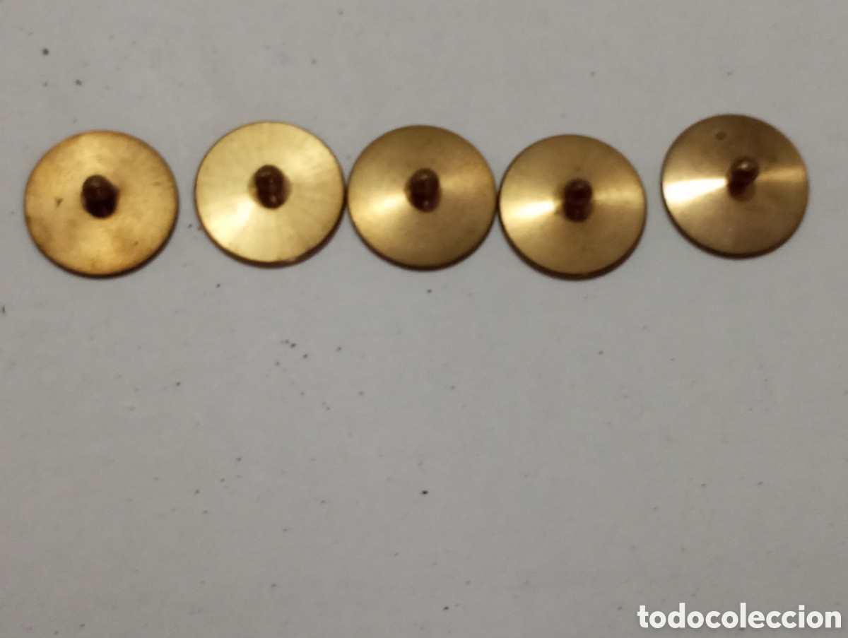 Coleccionismo deportivo: 5 marcadores de bolas de golf de lat&oacute;n 3/4&rdquo; - Foto 5
